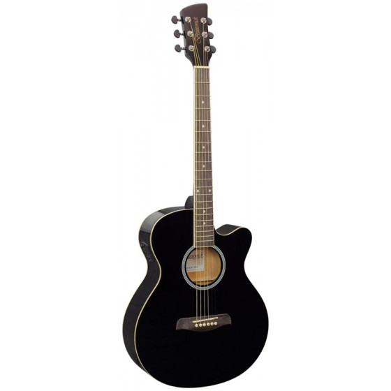 Guitare électro acoustique Brunswick Grand Auditorium noir BTK30BK