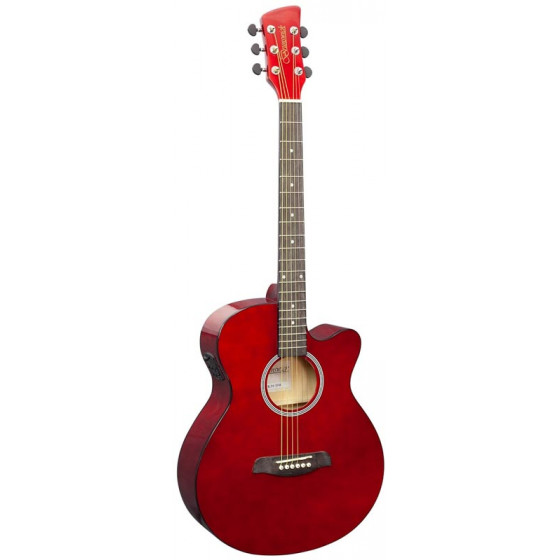 Guitare électro acoustique Brunswick Grand Auditorium Dark Red Gloss BTK30DR