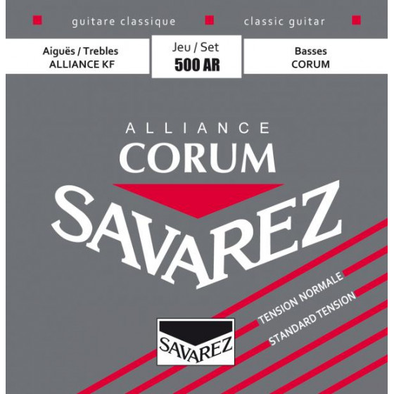 Cordes guitare classique Alliance Corum Rouge tension normale Savarez