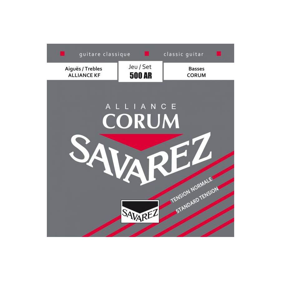 Cordes guitare classique Alliance Corum Rouge tension normale Savarez Cordes guitare classique Alliance Corum Rouge tension normale Savarez