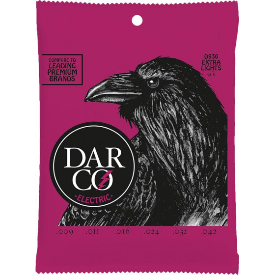 Cordes guitare électrique Darco D930 Extra Light 9-42