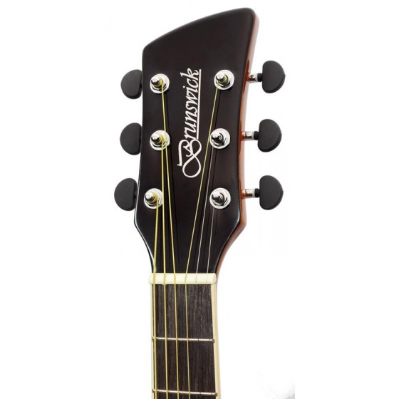 Guitare acoustique parlor Brunswick Tobacco Burst Satin