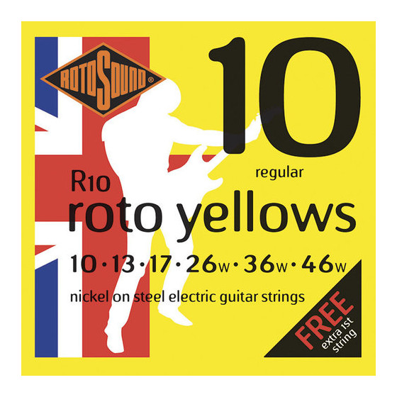 Rotosound cordes électriques British Steels R10