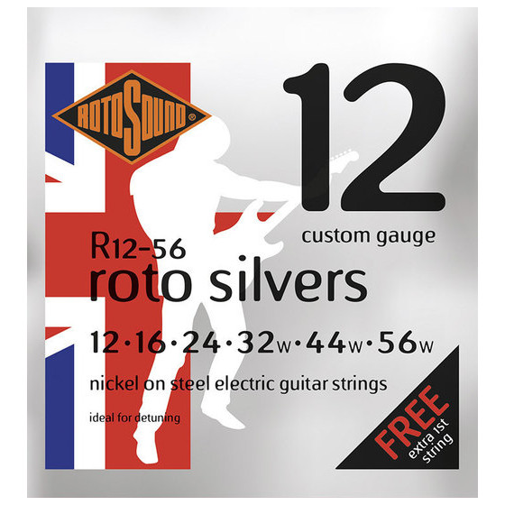 Rotosound cordes électriques British Steels R12-56