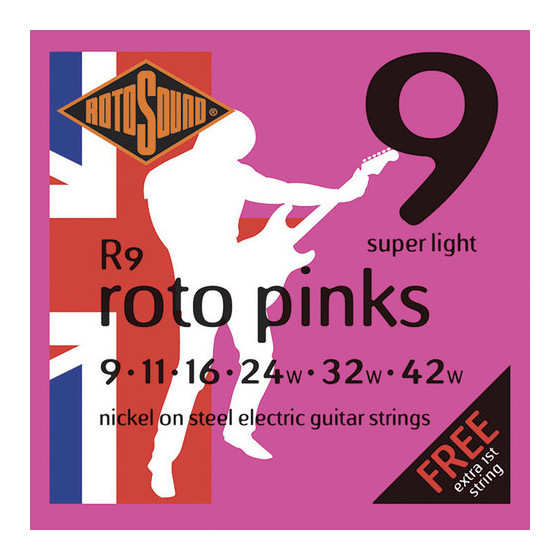 Rotosound cordes électriques British Steels R9