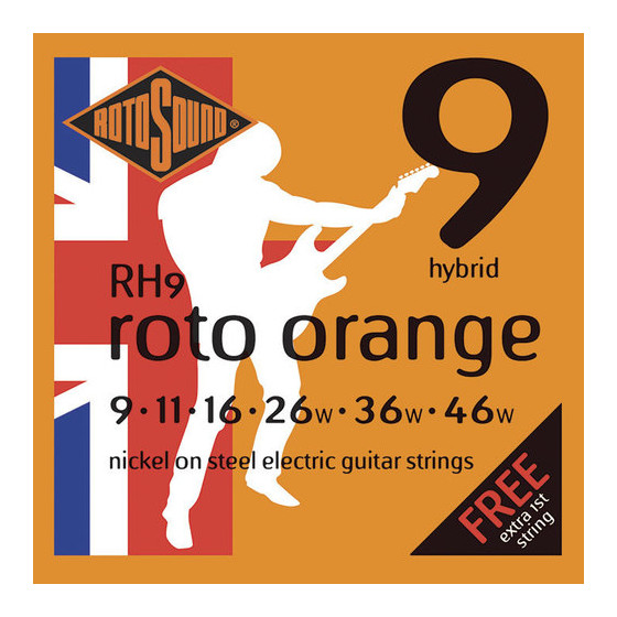 Rotosound cordes électriques British Steels RH9