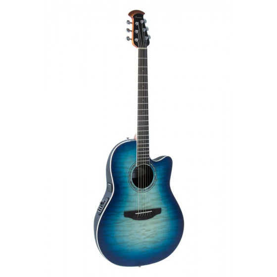 Guitare acoustique Ovation Celebrity standard plus super shallow bleu CS28P-RG-G
