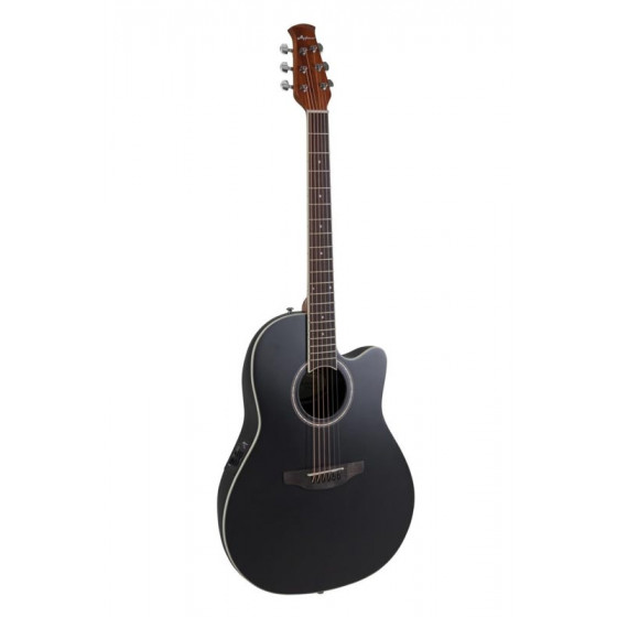 Guitare électro acoustique Applause By Ovation AB28 Super Shallow Bowl Cutaway black satin AB28-5S