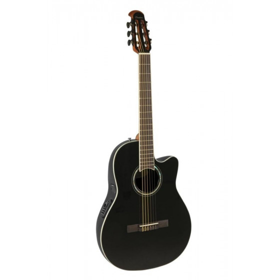 Guitare électro classique Ovation Celebrity CS Standard Mid Cutaway CS24C-5G-G Noir