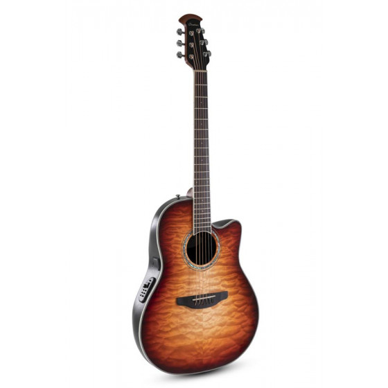 Guitare acoustique Ovation Celebrity standard plus mid cutaway CS24X-7C-G Burst Cognac