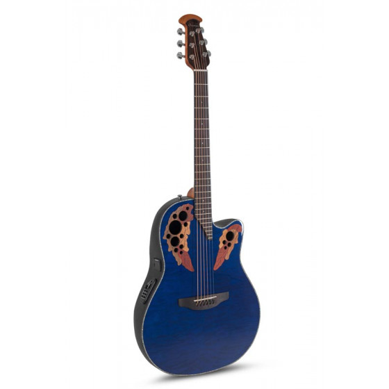 Guitare électro acoustique Ovation Celebrity Elite plus Mid Cutaway violet