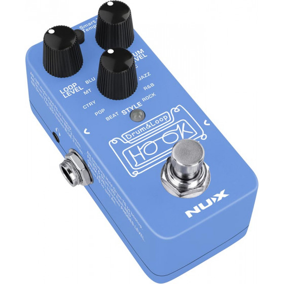 Looper & boîte à rythmes NUX Hook-Drum mini - tape tempo