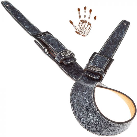 Sangle Twin Buckle TS cuir gris Seurat gris 7cm Magrabo