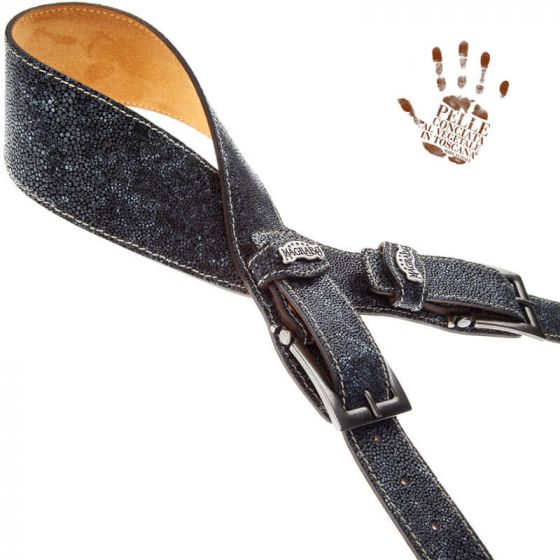Sangle Twin Buckle TS cuir gris Seurat gris 7cm Magrabo