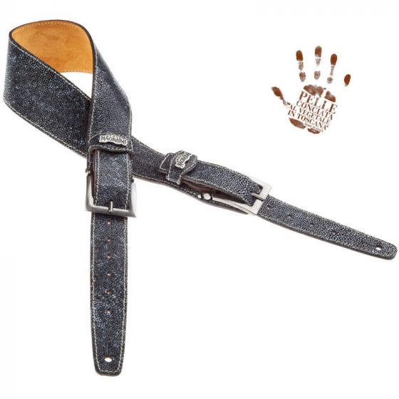 Sangle Twin Buckle TS cuir gris Seurat gris 7cm Magrabo