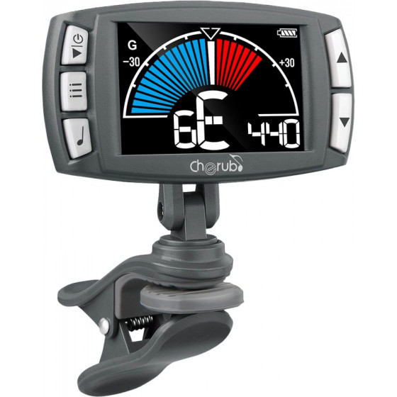 Accordeur - Métronome pince 3 en 1 - écran LCD Cherub 560
