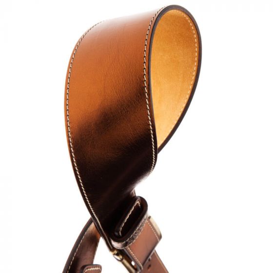 Sangle Twin Buckle TS cuir bronze Métallique boucles laiton 7cm Magrabo
