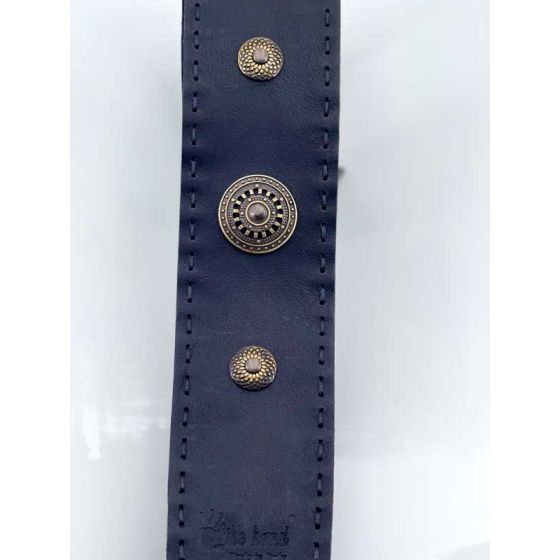 Sangle Classic 03 cuir noir taille M The Hand