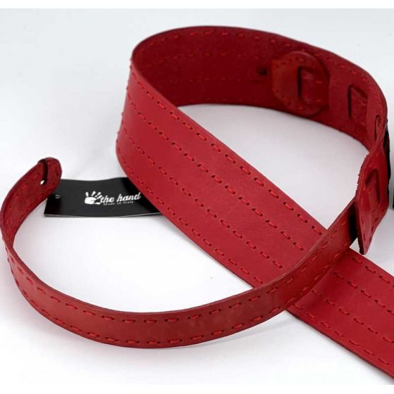 Sangle Classic 02 cuir rouge taille XL The Hand