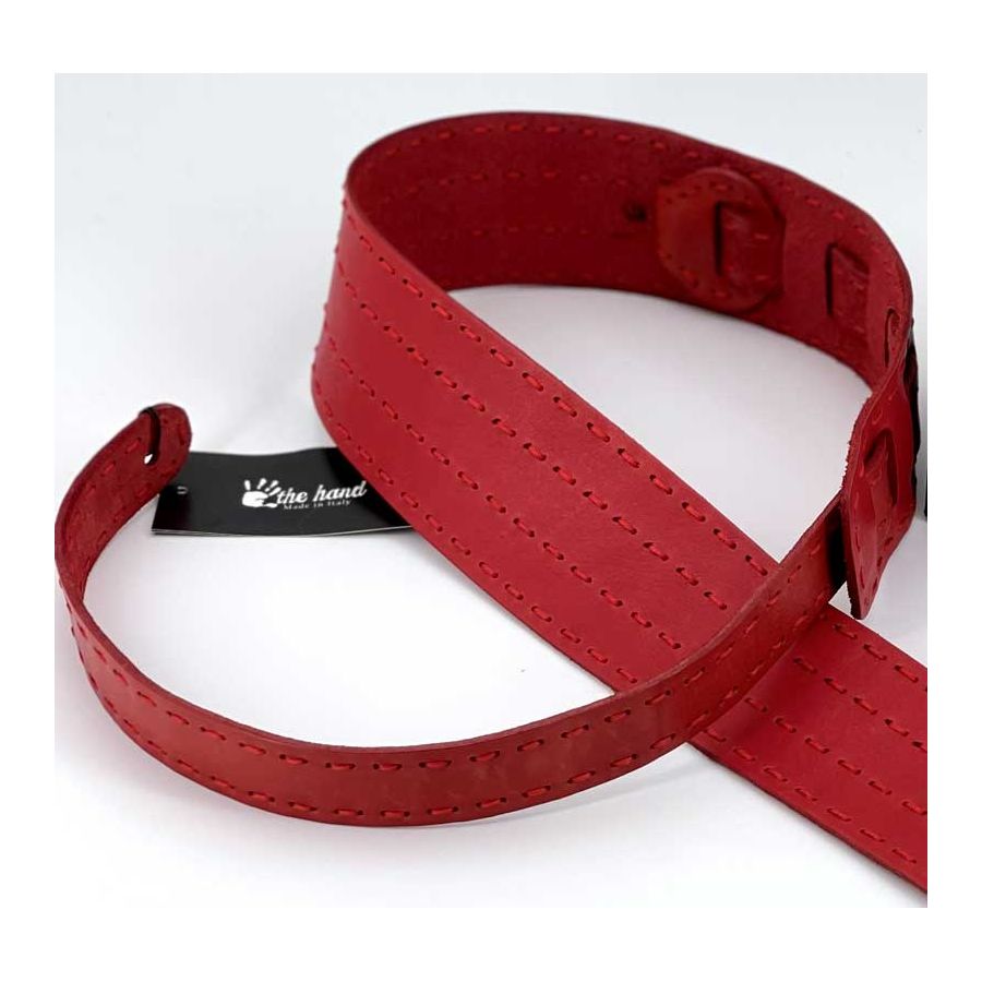 Sangle Classic 02 cuir rouge taille XL The Hand