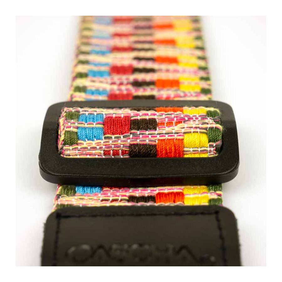 Sangle pour Ukulélé Jacquard arc-en-ciel Cascha