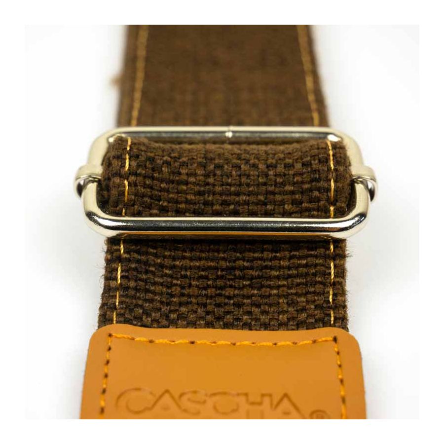 Sangle pour Ukulélé en coton marron Cascha