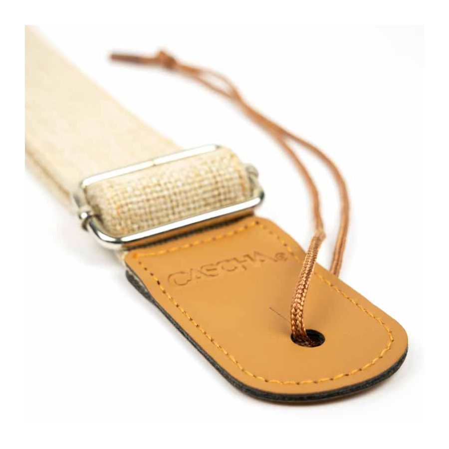 Sangle pour Ukulélé en coton beige Cascha