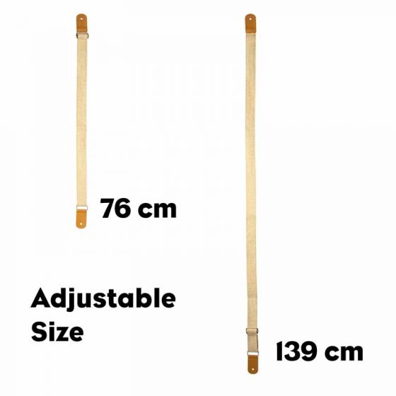 Sangle pour Ukulélé en coton beige Cascha