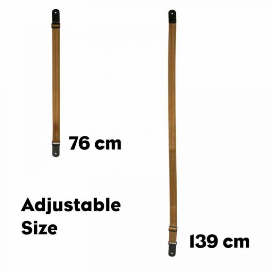 Sangle pour Ukulélé en nylon marron Cascha