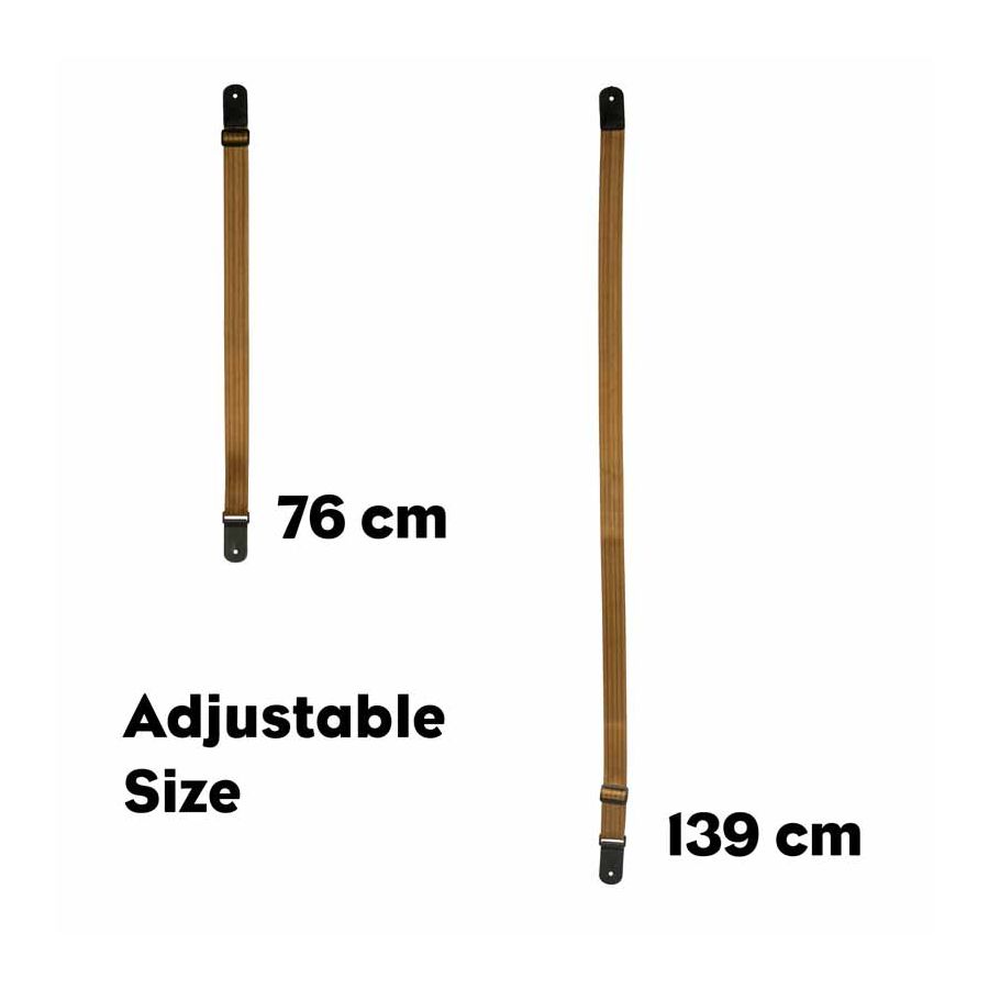 Sangle pour Ukulélé en nylon marron Cascha