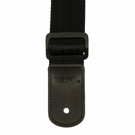 Sangle pour Ukulélé en nylon noir Cascha
