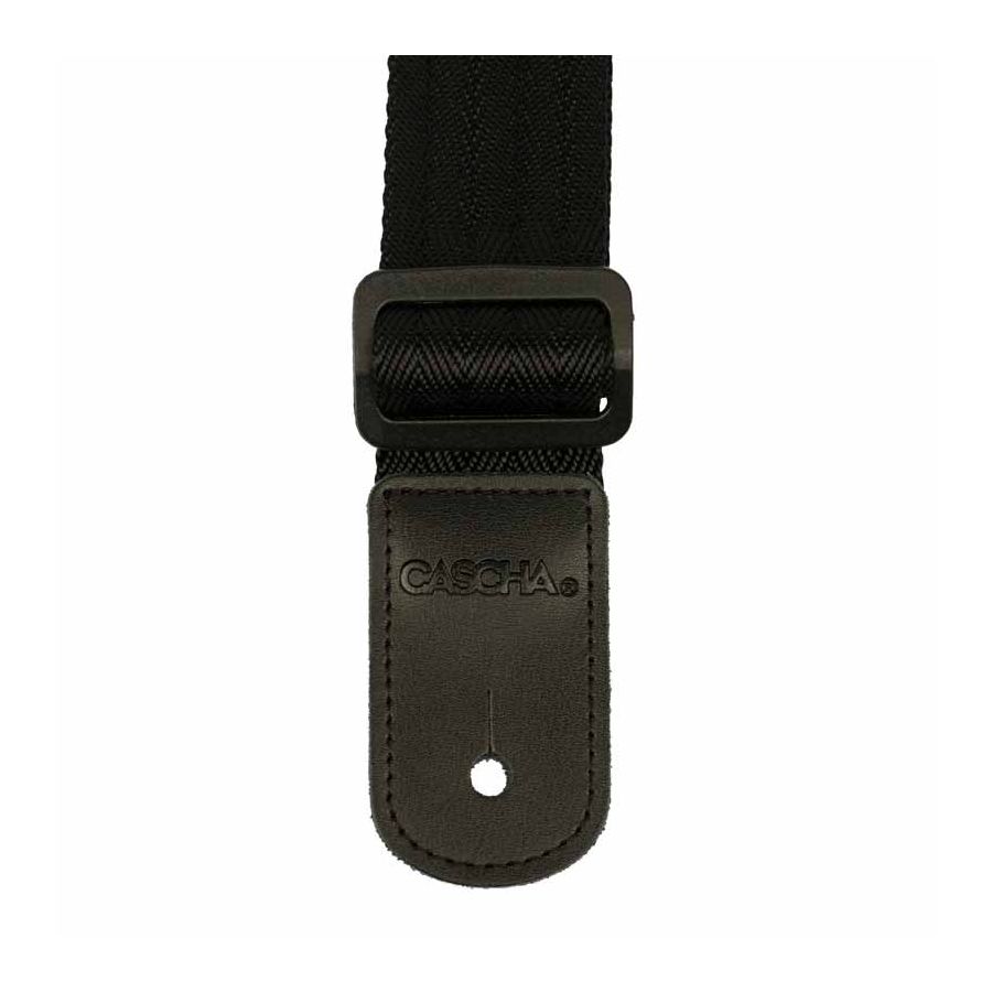 Sangle pour Ukulélé en nylon noir Cascha