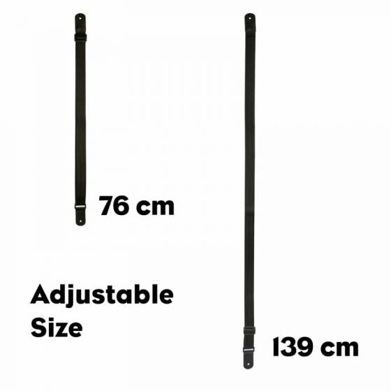 Sangle pour Ukulélé en nylon noir Cascha