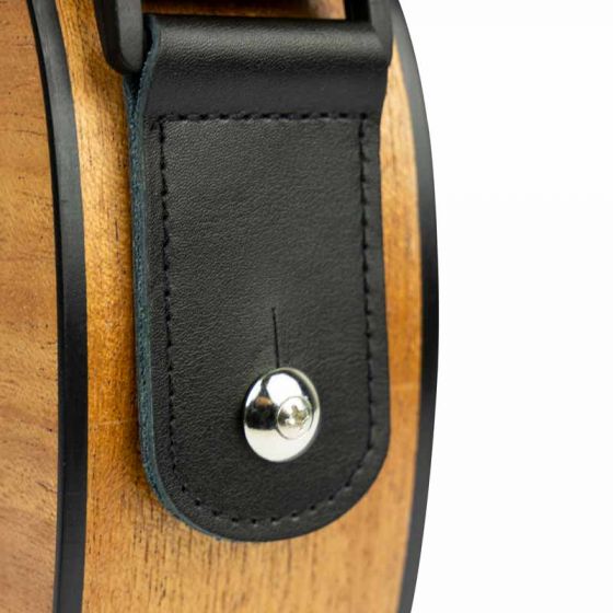 Sangle pour Ukulélé en nylon noir Cascha
