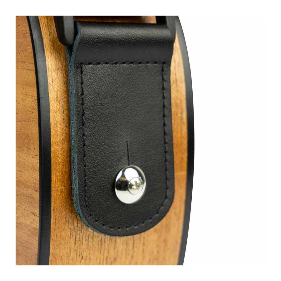 Sangle pour Ukulélé en nylon noir Cascha
