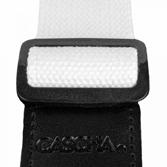 Sangle pour Ukulélé en polyester-coton blanc Cascha