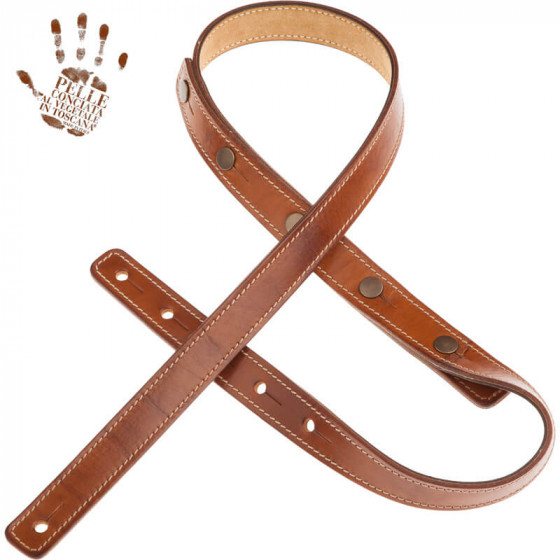 Sangle BS Signature Capitan Fede marron 2.7cm Magrabo