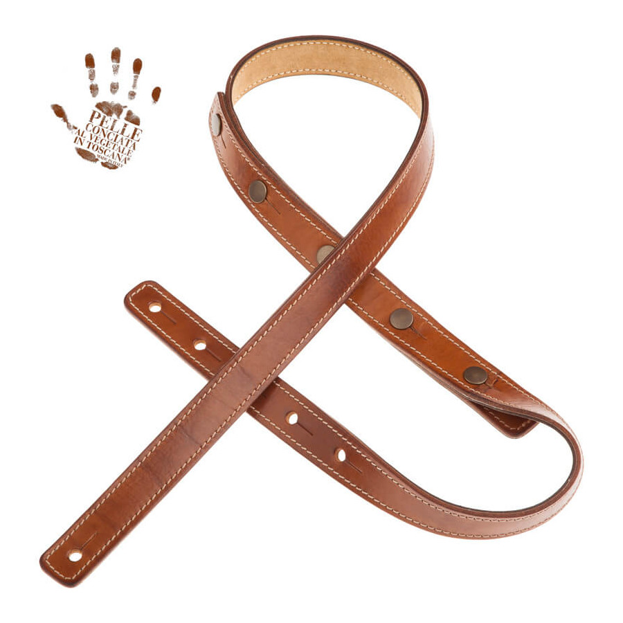 Sangle BS Signature Capitan Fede marron 2.7cm Magrabo Sangle BS Signature Capitan Fede marron 2.7cm Magrabo