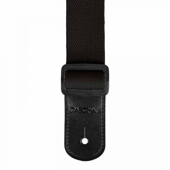 Sangle pour Ukulélé en polyester-coton noir Cascha