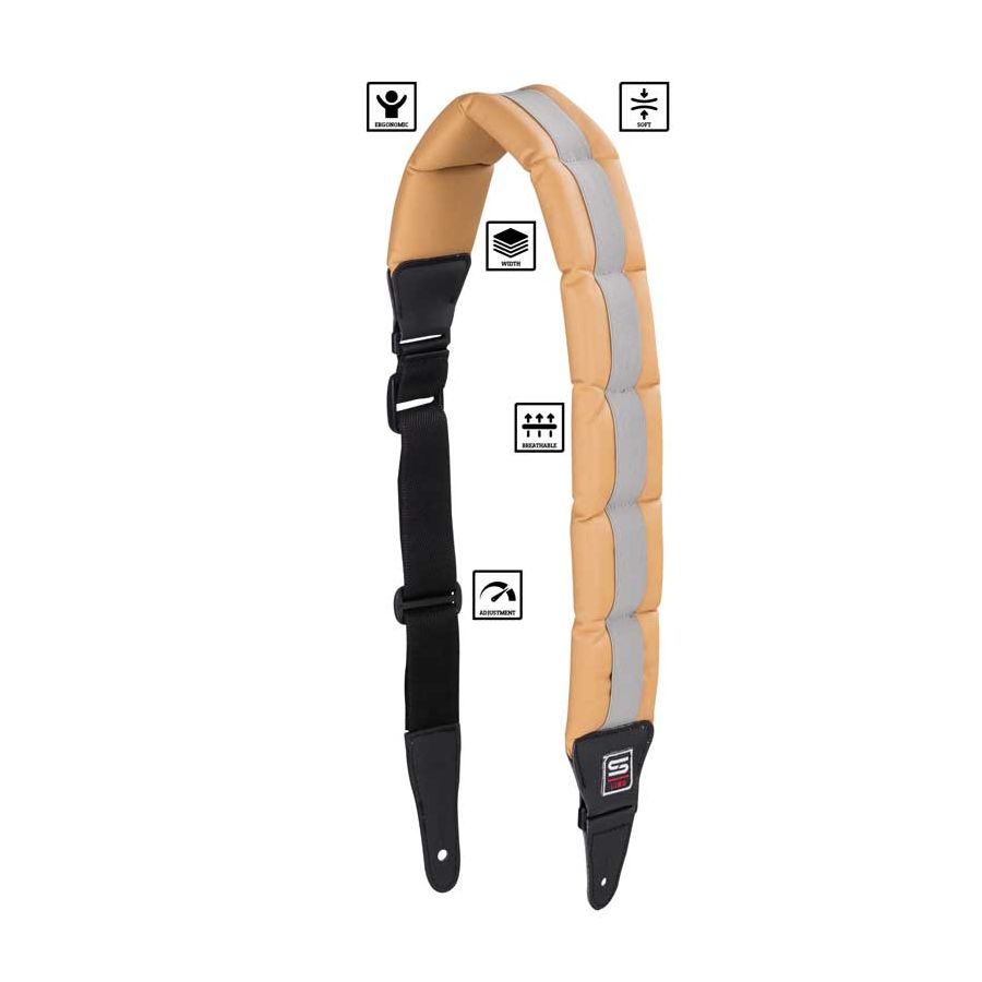 Sangle super matelassée Rouge STEFY LINE  SLST201B