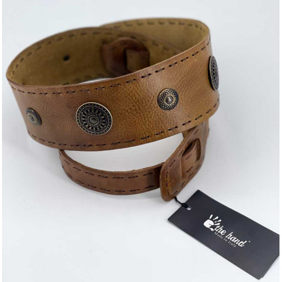 Sangle Classic 03 cuir marron taille XL The Hand