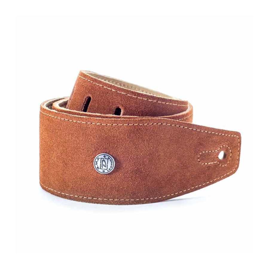 Sangle cuir suède Oak marron Dunlop