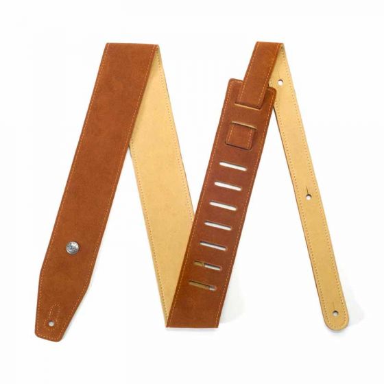 Sangle cuir suède Oak marron Dunlop