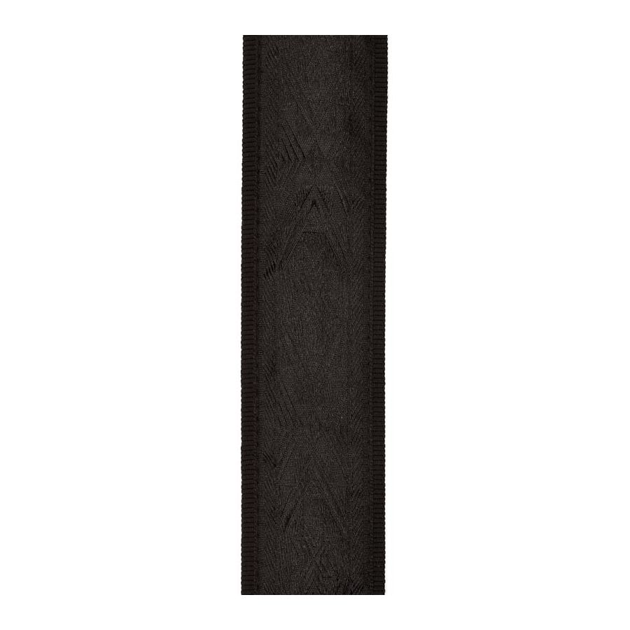 Sangle tissée pour guitare classique Satin noir D'Addario