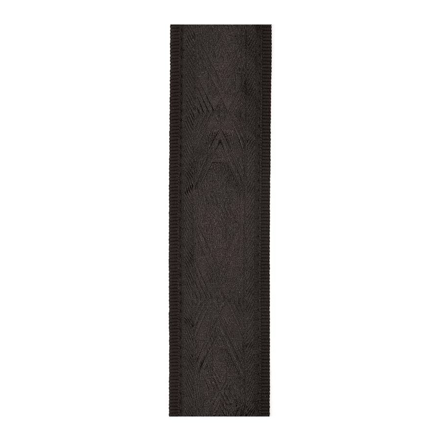 Sangle tissée pour guitare classique Satin noir D'Addario
