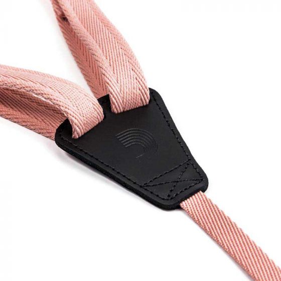 Sangle ukulélé Eco-Comfort corail D'Addario