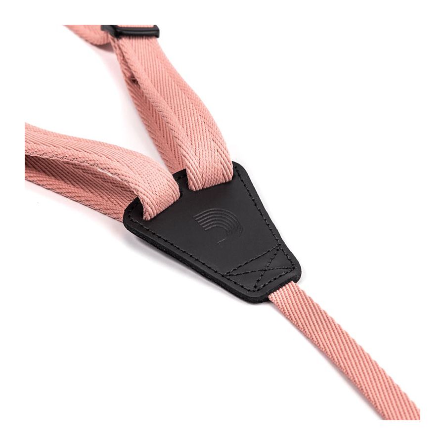 Sangle ukulélé Eco-Comfort corail D'Addario