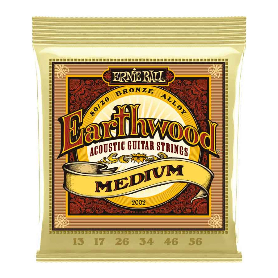 Cordes guitare Folk Earthwood Medium 80/20 Bronze Ernie Ball Cordes guitare Folk Earthwood Medium 80/20 Bronze Ernie Ball