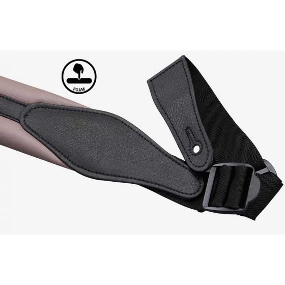 Sangle rembourrée cuir végane Jaune  STEFY LINE SLST206A