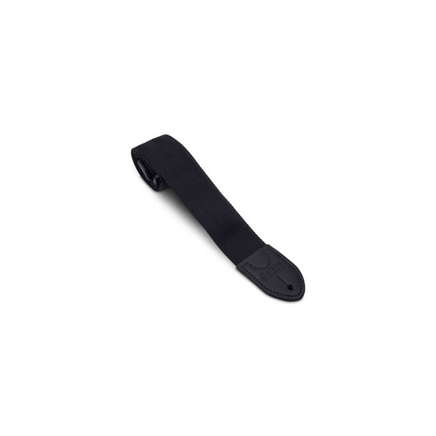 Sangle nylon avec renforts cuir noir Martin & Co